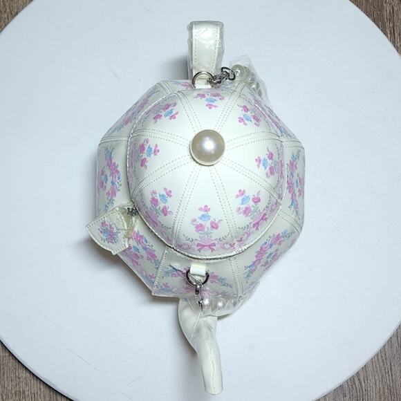 Dolls Kill Sugar Thrillz Tea Society Handbag Regency Teapot Bag Purse Kettle - Picture 6 of 10